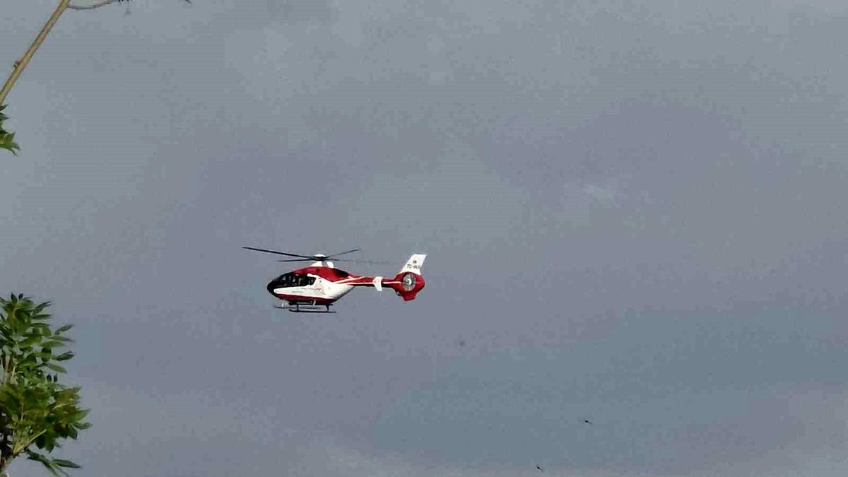 [BELEDIYE · Van · Bahçesaray] Van'da 57 yaşındaki hasta için helikopter ambulans havalandı