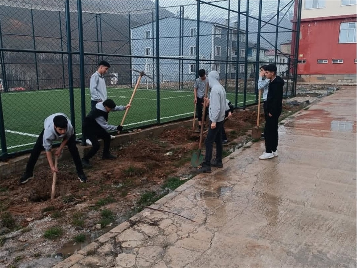 [BELEDIYE · Van · Bahçesaray] Bahçesaray'da 1300 fidan toprakla buluşturuldu