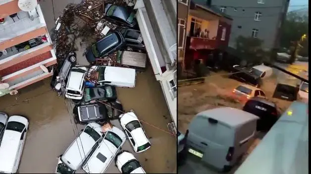 İstanbul'da selin yaptığı hasar sabah saatlerinde gün yüzüne çıktı