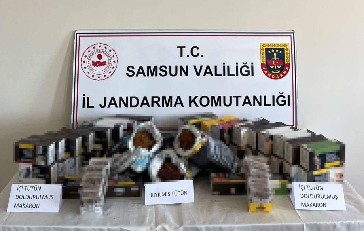 [BELEDIYE · Samsun · 19 Mayıs] Jandarmadan kaçak tütün operasyonu