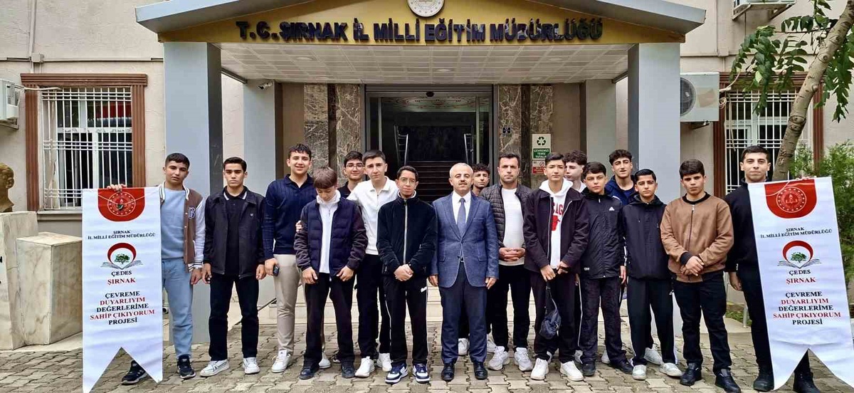 Şırnak İl Milli Eğitim Müdürlüğü, ÇEDES ile öğrencileri Malazgirt kampına uğurladı