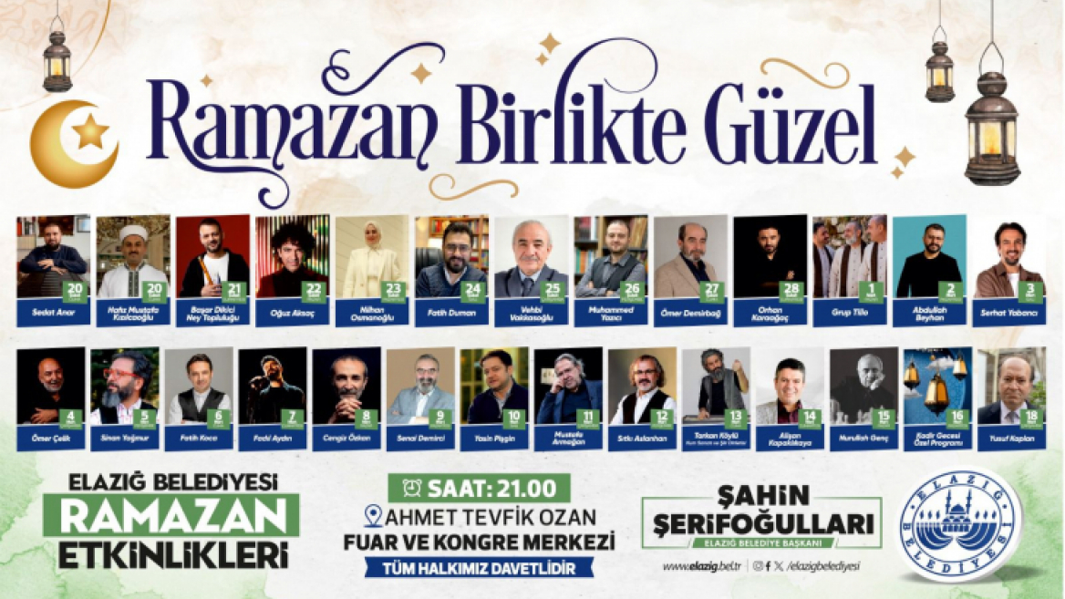 [BELEDIYE · Elazığ] Elazığ Belediyesi Ramazan Etkinlikleri