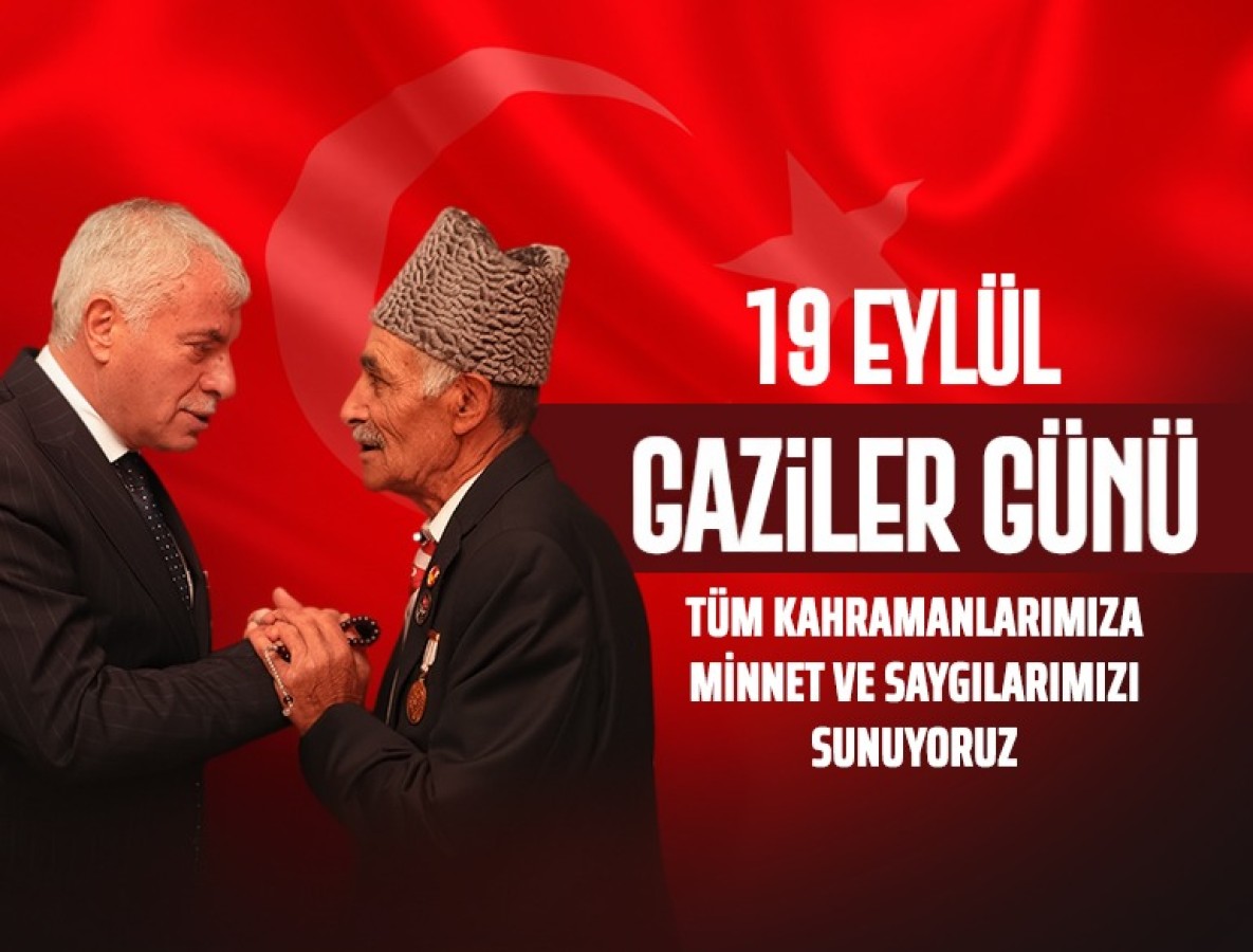 [BELEDIYE · Bayburt] BELEDİYE BAŞKANIMIZIN 19 EYLÜL GAZİLER GÜNÜ MESAJI Bayburt Belediye Başkanı Mete Memiş, 19 Eylül Gaziler Günü dolayısıyla yayınladığı mesajında şu ifadelere yer verdi: “Vatanımızın bağımsızlığı, ülkemizin bölünmez bütünlüğü ve milletimizin huzuru... 18 Eylül 2026