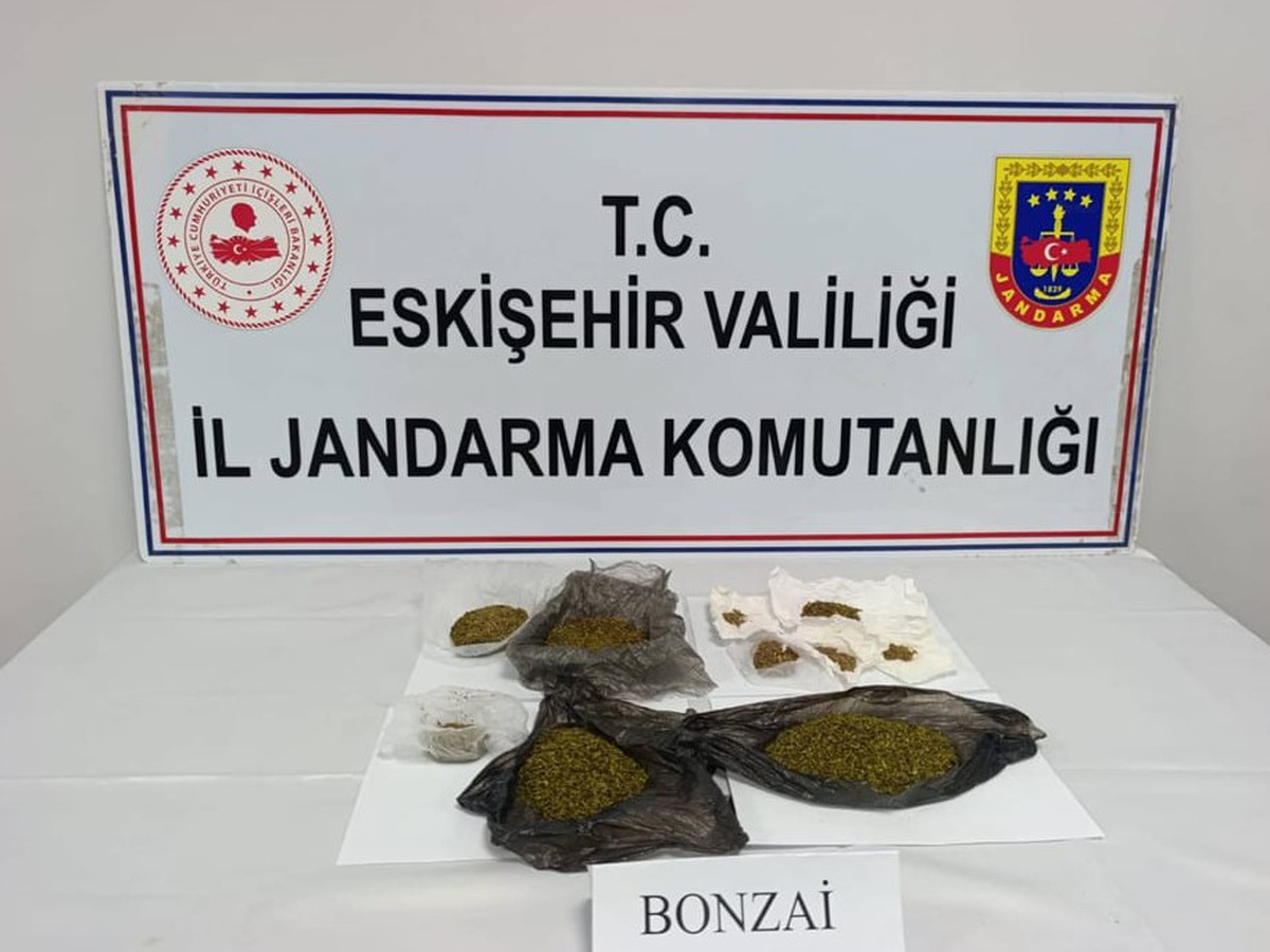 Eskişehir Odunpazarı'nda araçta 174 gram bonzai ele geçirildi, 1 şüpheli tutuklandı