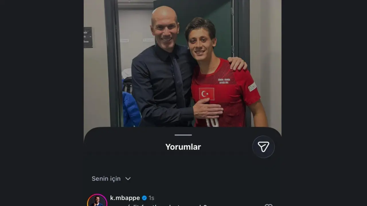 Arda Güler, Zidane ile fotoğraf paylaştı! Mbappe'den sitem geldi