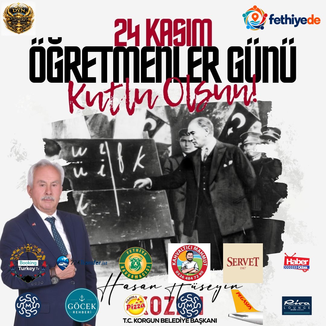 [BELEDIYE · Çankırı · Korgun] 24 kasım öğretmenler günü kutlu olsun
