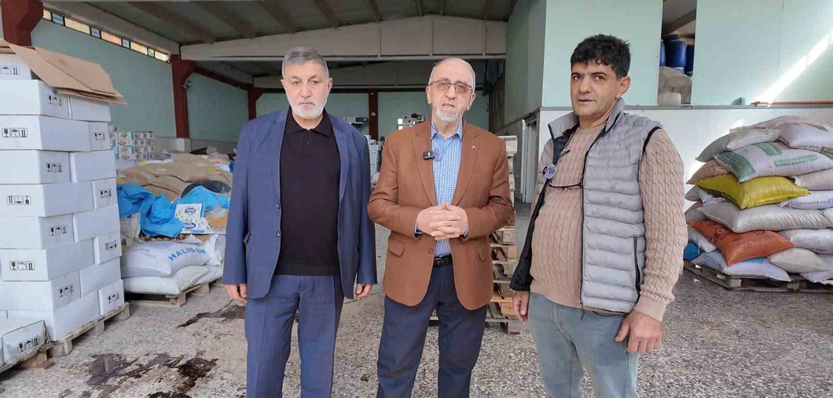 Dumandağ sel zararını inceledi, yem fabrikasında üyelere destek sözü verdi