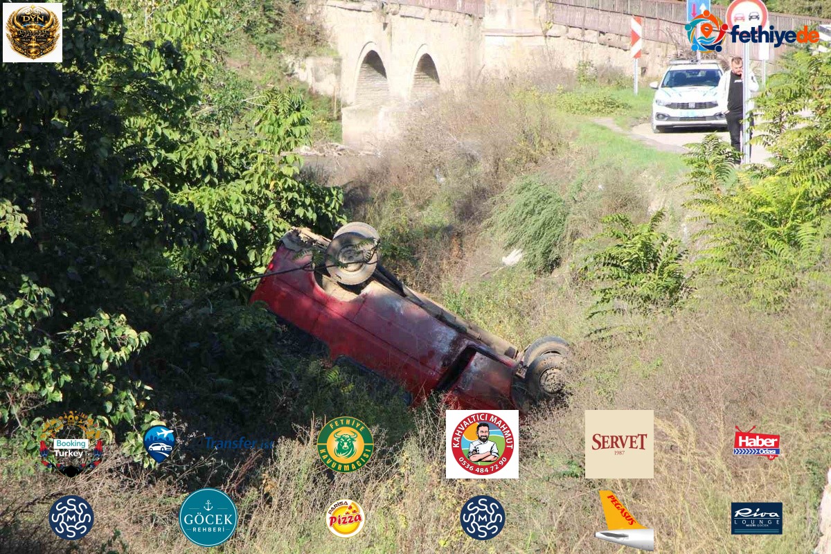 Amasya'da takla atıp dereye uçan minibüsteki 9 kişi yaralandı
