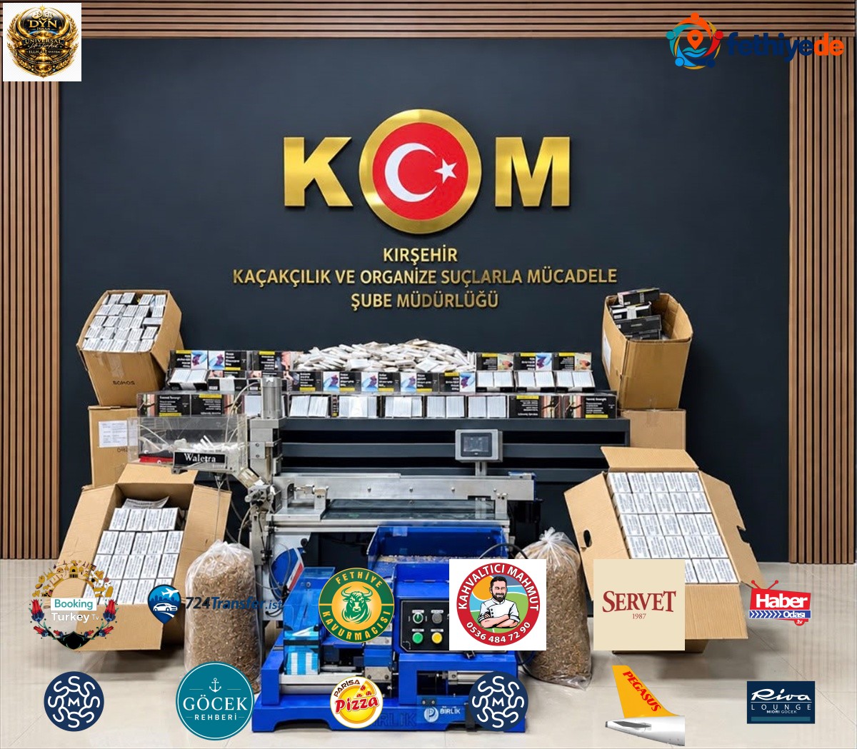Kırşehir'de 30 bini dolu 172 bin makaron ele geçirildi, 1 zanlı gözaltına alındı