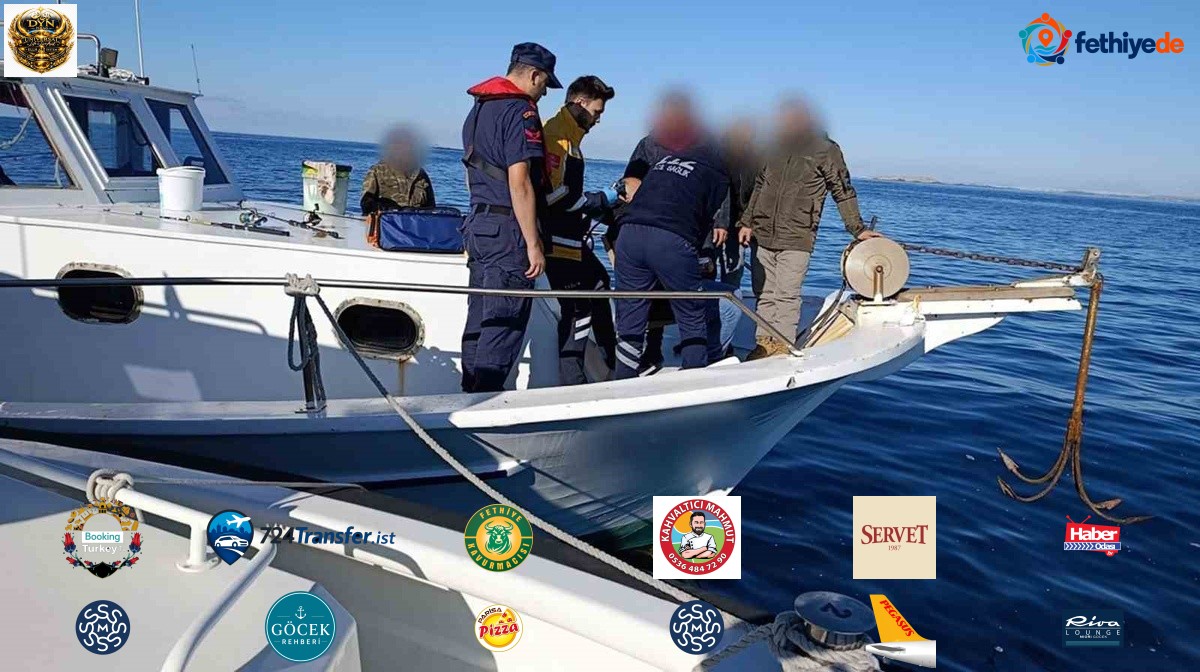 Muğla Milas'ta rahatsızlanan vatandaş Sahil Güvenlik botuyla denizden tahliye edildi