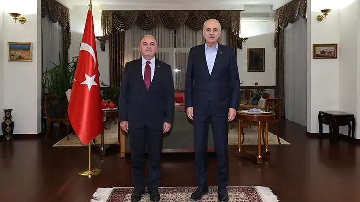 TBMM Başkanı Kurtulmuş, Türkiye'nin Bişkek Büyükelçiliğini ziyaret etti