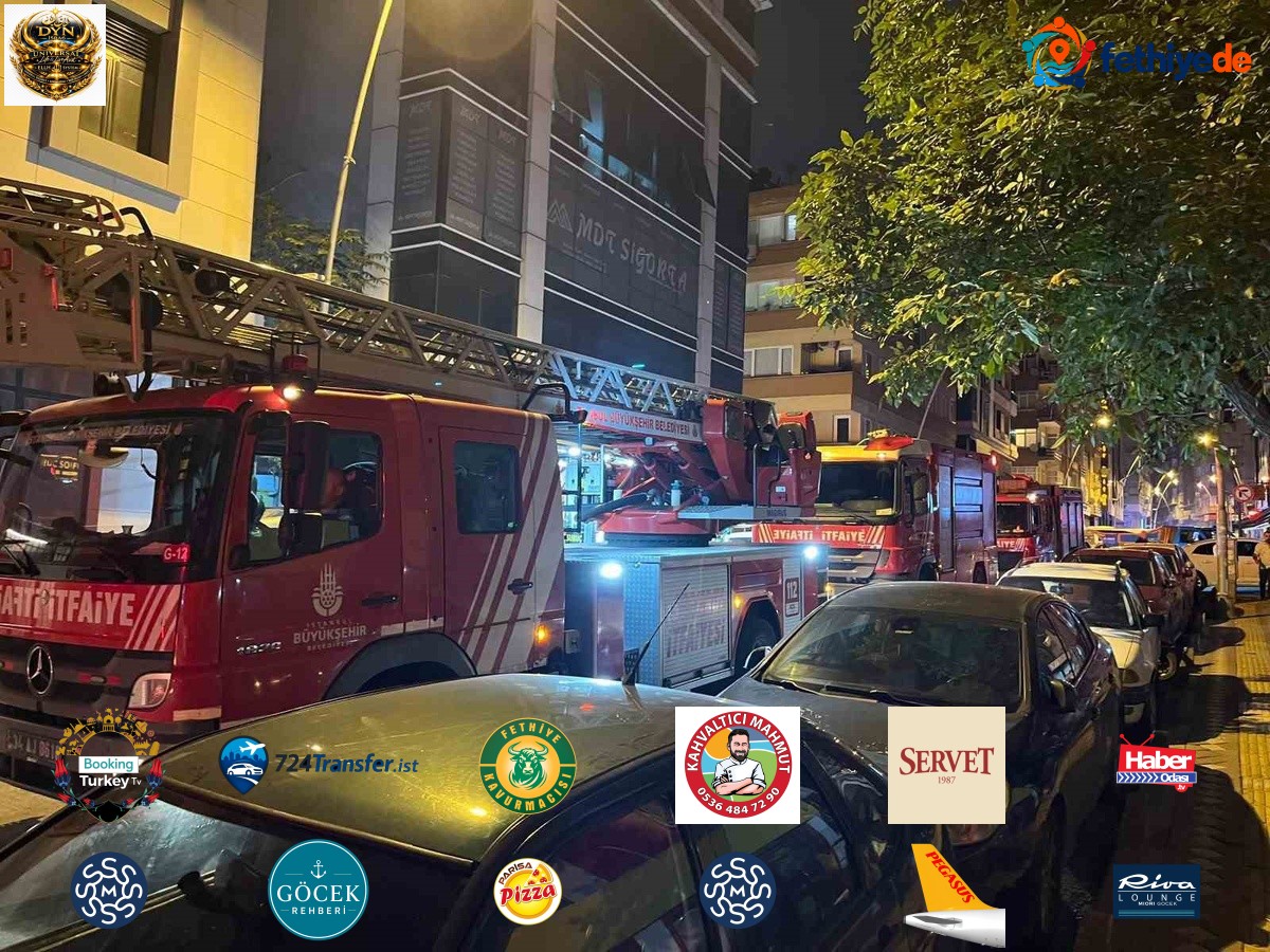 Bahçelievler'de 6 katlı apart otelde çıkan yangın kimse yaralanmadan söndürüldü