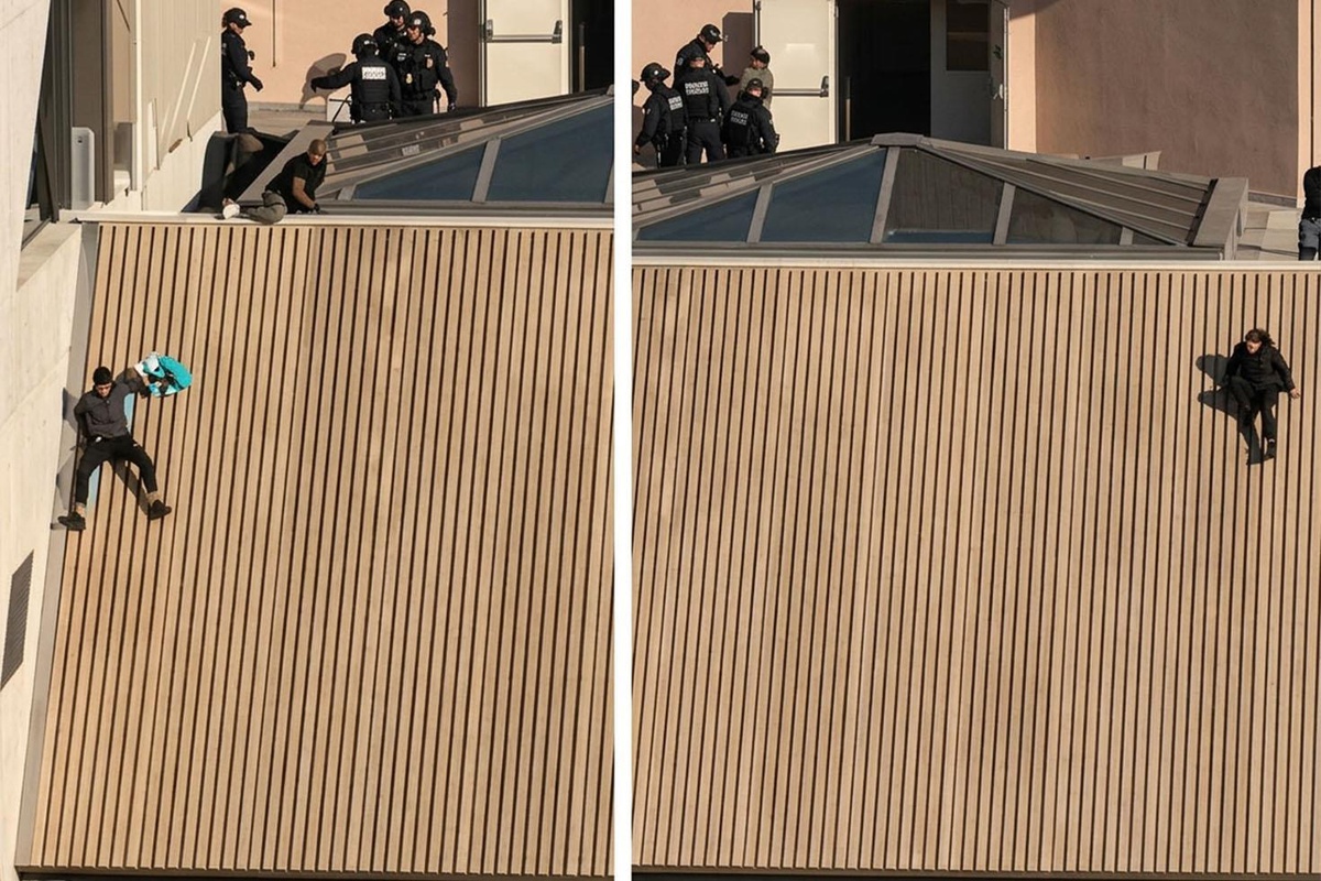 Fransa'da hayat pahalılığı protestolarında tehlikeli kaçış kamerada