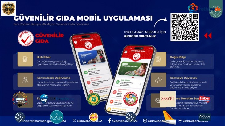 Tarım ve Orman Bakanlığı'nın "Güvenilir Gıda" Mobil Uygulaması Hizmete Girdi