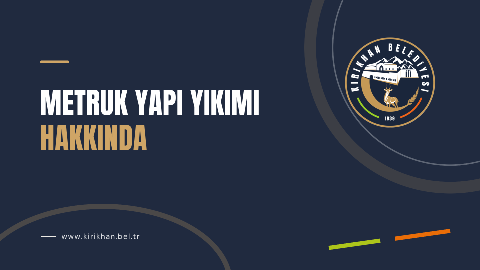 [BELEDIYE · Hatay · Kırıkhan] Metruk Yapı Yıkımı Hakkında