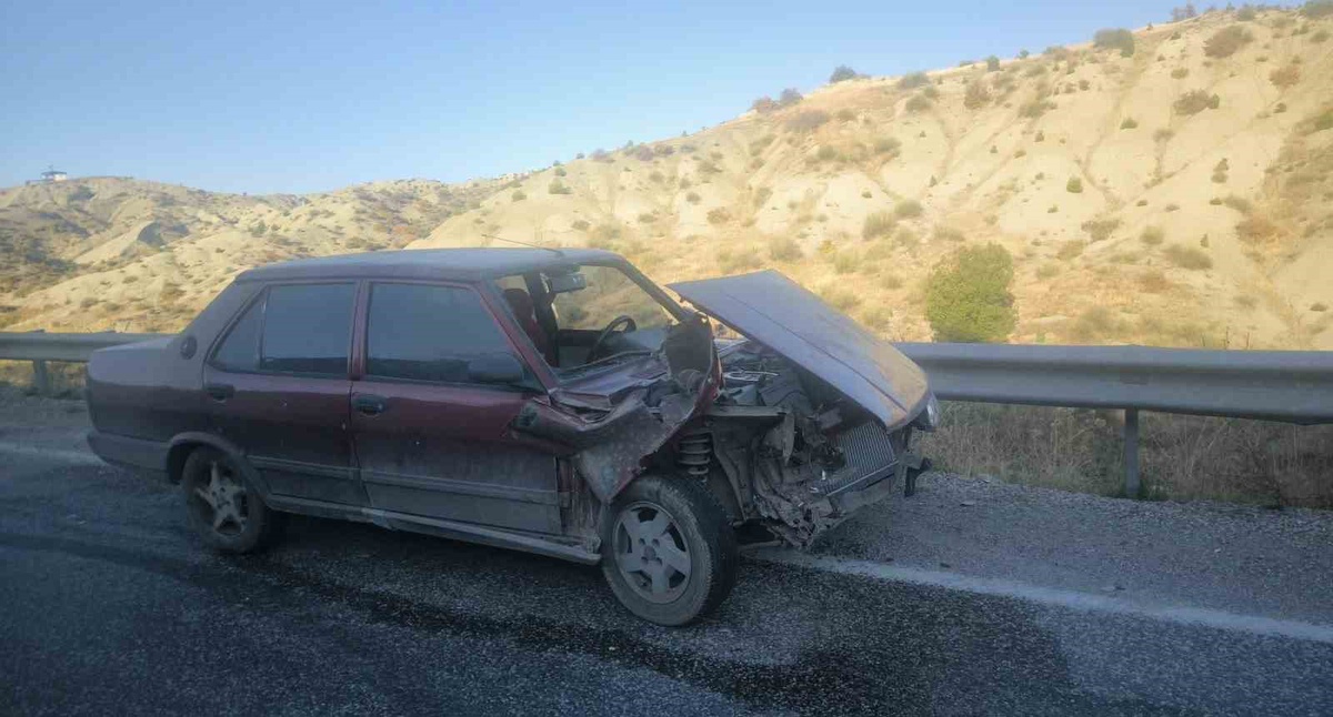Adıyaman Besni'de kontrolden çıkan otomobil bariyerlere çarptı, 1 kişi yaralandı