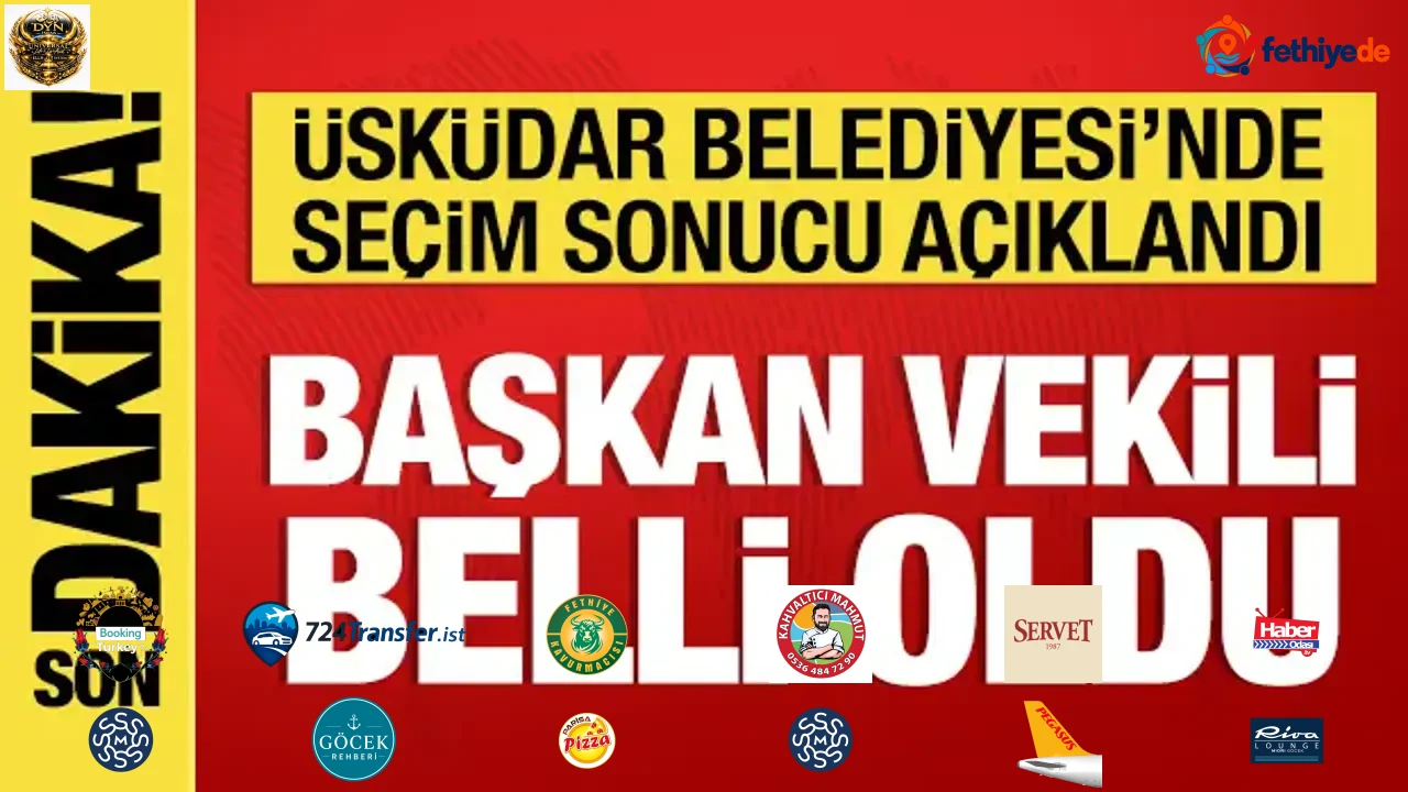Üsküdar Belediyesi'nde seçim sonucu açıklandı: Başkan Vekili Muhammed Emin Sarıoğlu oldu