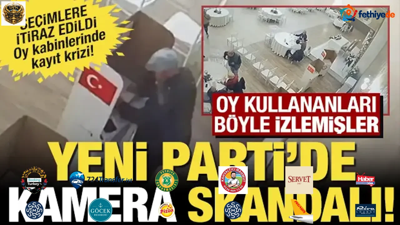 Gizli oy, açık kamera! Yeni Parti'nin seçiminde oy kullananları kameradan izlediler!
