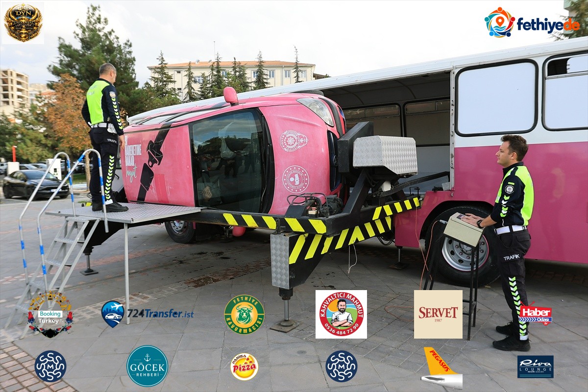 Kayseri Talas Belediyesi personeli 30 km hızla takla deneyimi yaşadı