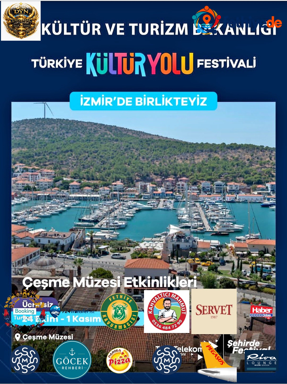 Çeşme, 24 Ekim-1 Kasım'da Türkiye Kültür Yolu Festivali'ne ev sahipliği yapacak