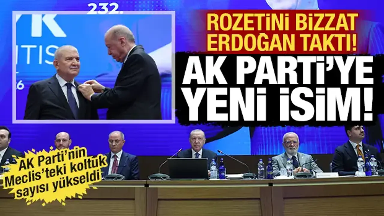 Kani Torun AK Parti'ye katıldı! Rozeti bizzat Erdoğan taktı!