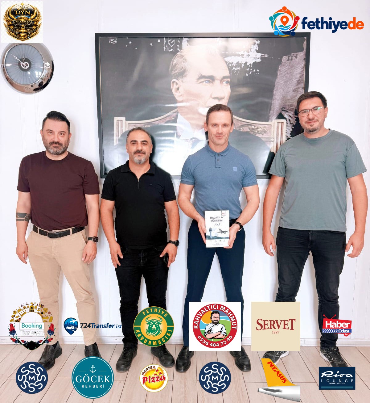 ALKÜ'nün 'Havacılık Yönetimi 360' kitabı havalimanı direktörüne takdim edildi