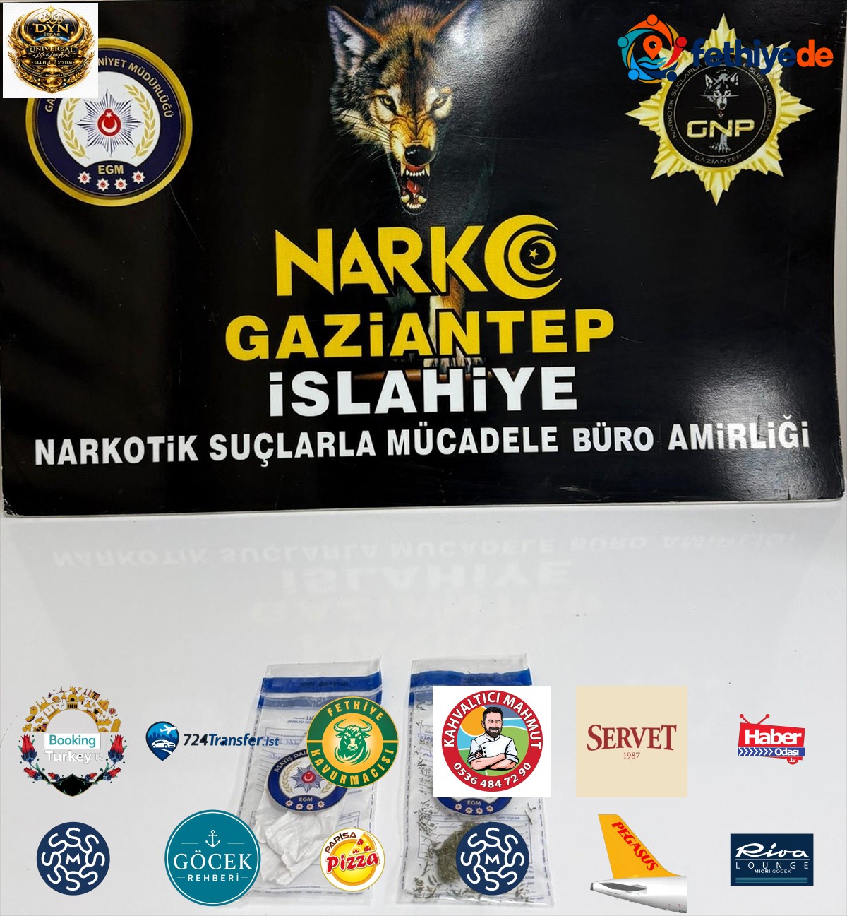 Gaziantep İslahiye'de şüphelinin üzerinde 1,20 gram esrar ele geçirildi