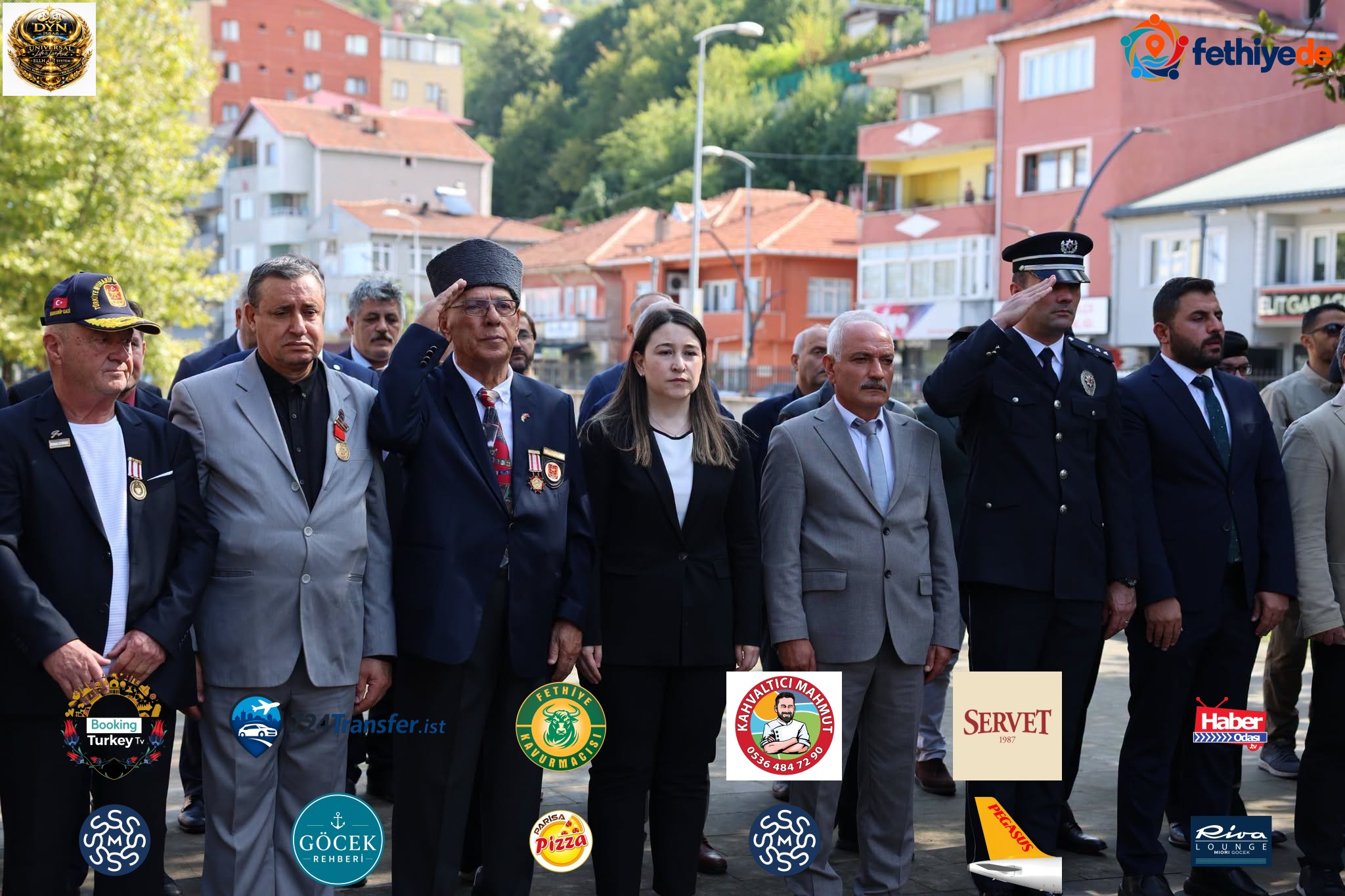 [BELEDIYE · Zonguldak · Kilimli] 19 eylül gaziler günü dolayısıyla; i̇lçe kaymakamımız sayın kübra demirer, belediye başkan vekilimiz sayın sefer karakabak, ilçe protokolümüz ve kıymetli gazilerimizin katılımıyla çelenk sunma töreni gerçekleşti.