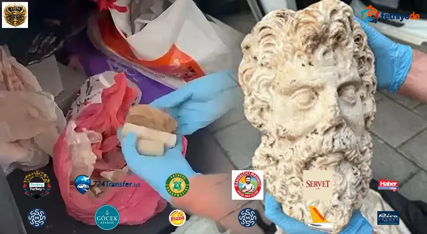 İzmir’de şoke eden buluntu! 2 bin yıllık Zeus heykel başı ortaya çıktı