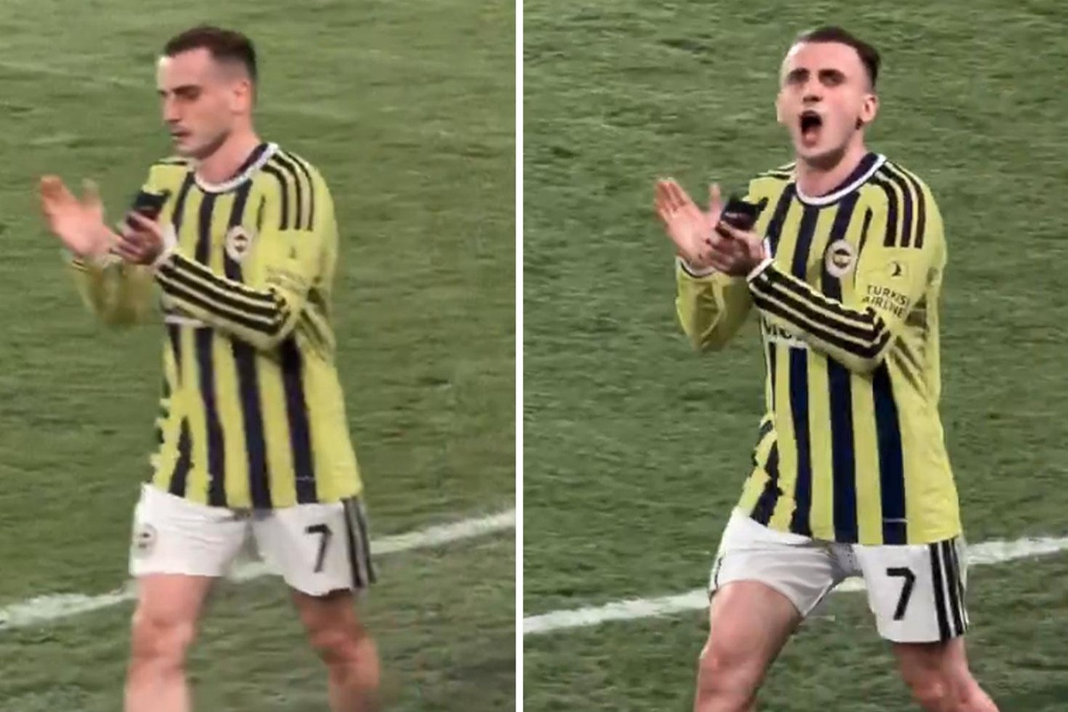 Kerem Aktürkoğlu'ndan Fenerbahçe taraftarına olay hareket