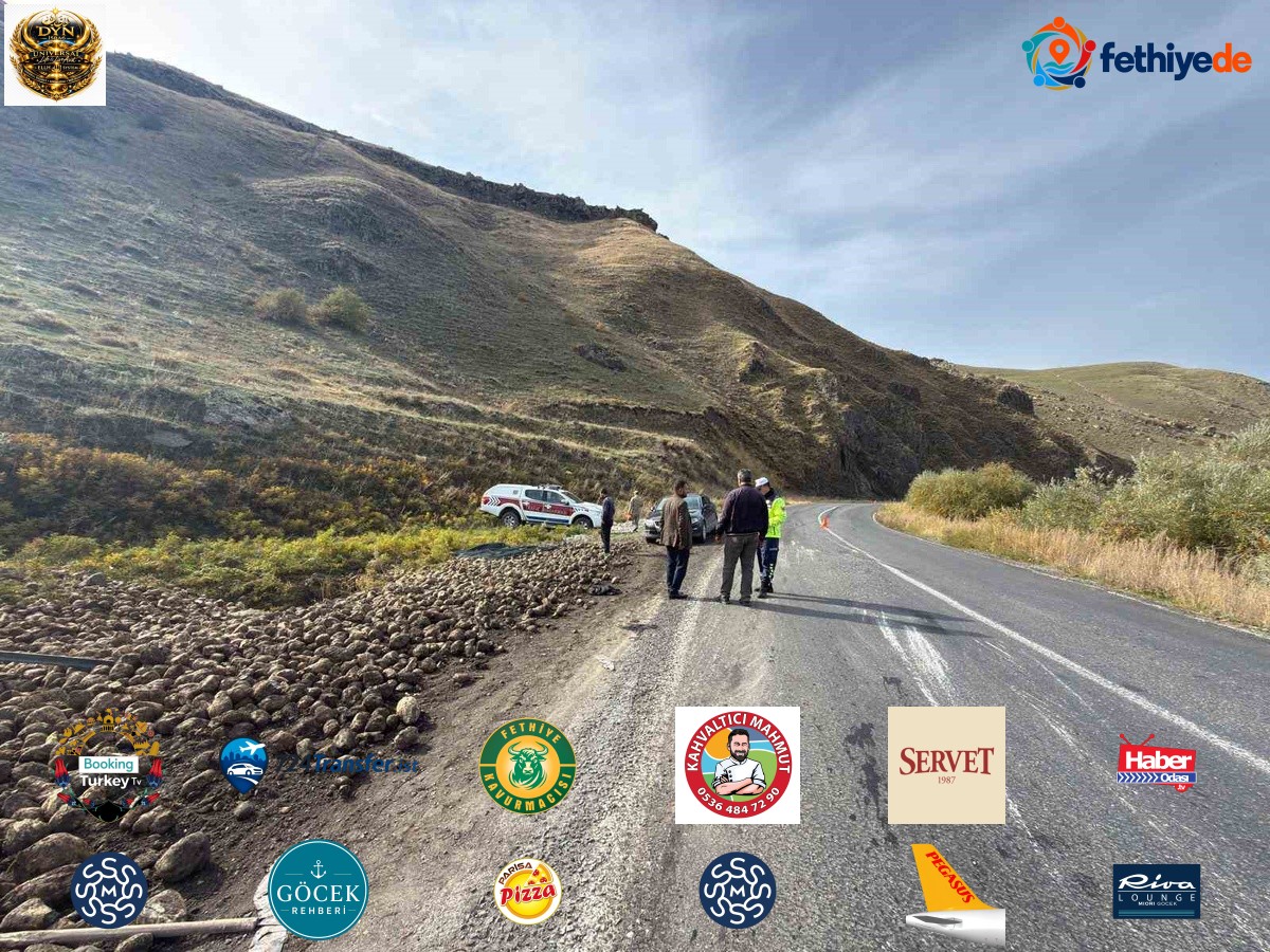 Ağrı Patnos-Tutak karayolunda pancar yüklü tır şarampole yuvarlandı, sürücü yaralandı