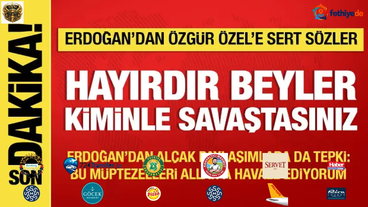 Son Dakika: Cumhurbaşkanı Erdoğan'dan Özgür Özel'e tepki: Hayırdır kiminle savaştasın?