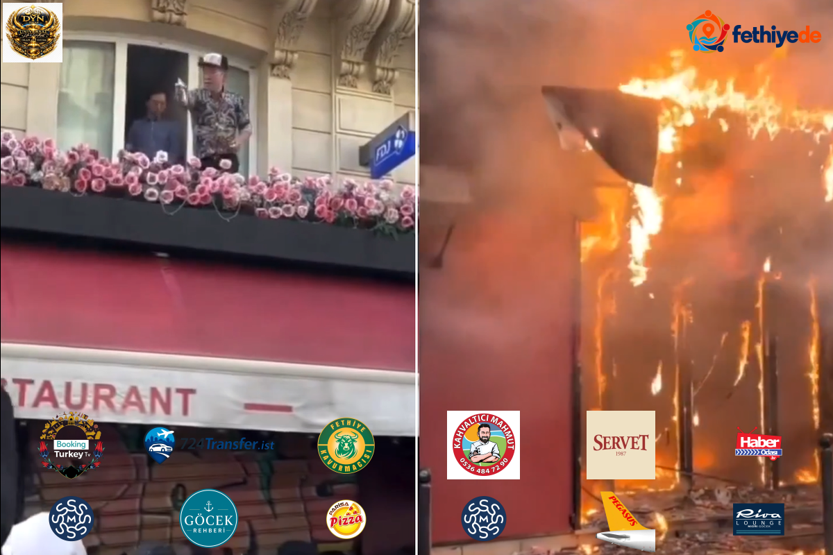 Fransa’da göstericilere parfüm sıkan işletmecinin restoranı ateşe verildi!