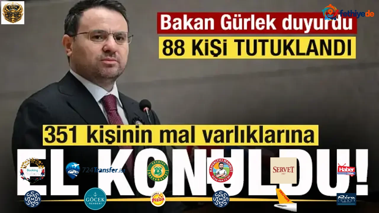 Bakan Gürlek'ten 'Fon' açıklaması! 351 kişinin mal varlıklarına el konuldu!