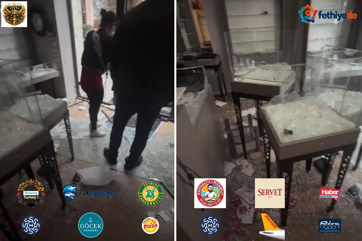 Fransa'da yağmalanan kuyumcunun son hali kameraya yansıdı