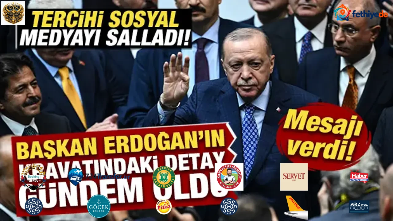 Başkan Erdoğan'ın kravatındaki detay gündem oldu! Sosyal medyayı salladı! Mesajı verdi