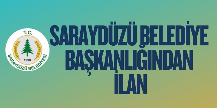 [BELEDIYE · Sinop · Saraydüzü] Saraydüzü belediye başkanlığından arsa satışı i̇hale i̇lanı
