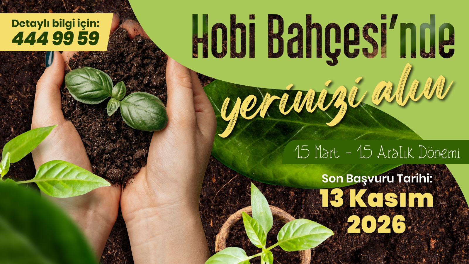 [BELEDIYE · Tekirdağ · Çorlu] Hobi Bahçeleri İçin Başvurular Başladı