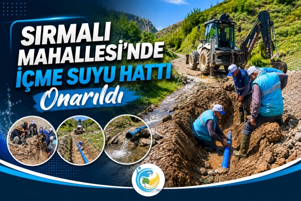 [BELEDIYE · Van · Çatak] Sırmalı Mahallesi’nde İçme Suyu Hattı Onarıldı