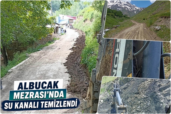 [BELEDIYE · Van · Çatak] Albucak Mezrası’nda Su Kanalı Temizlendi