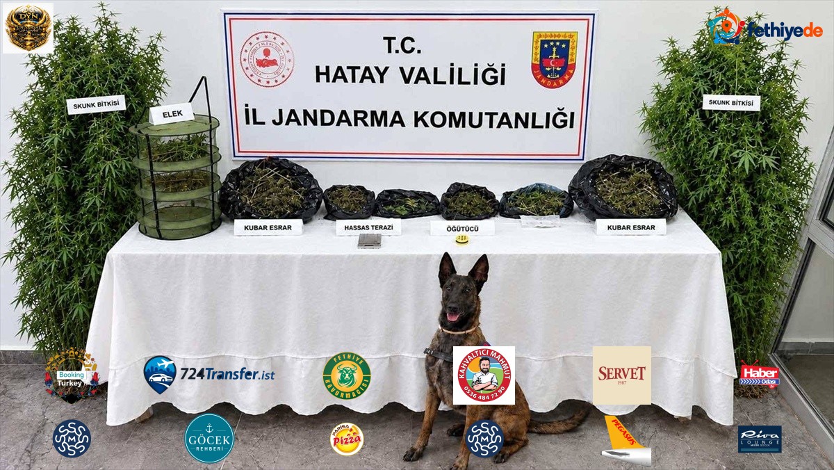 Hatay Defne'de evinde 2 kilo 170 gram esrar ele geçirilen şüpheli gözaltına alındı