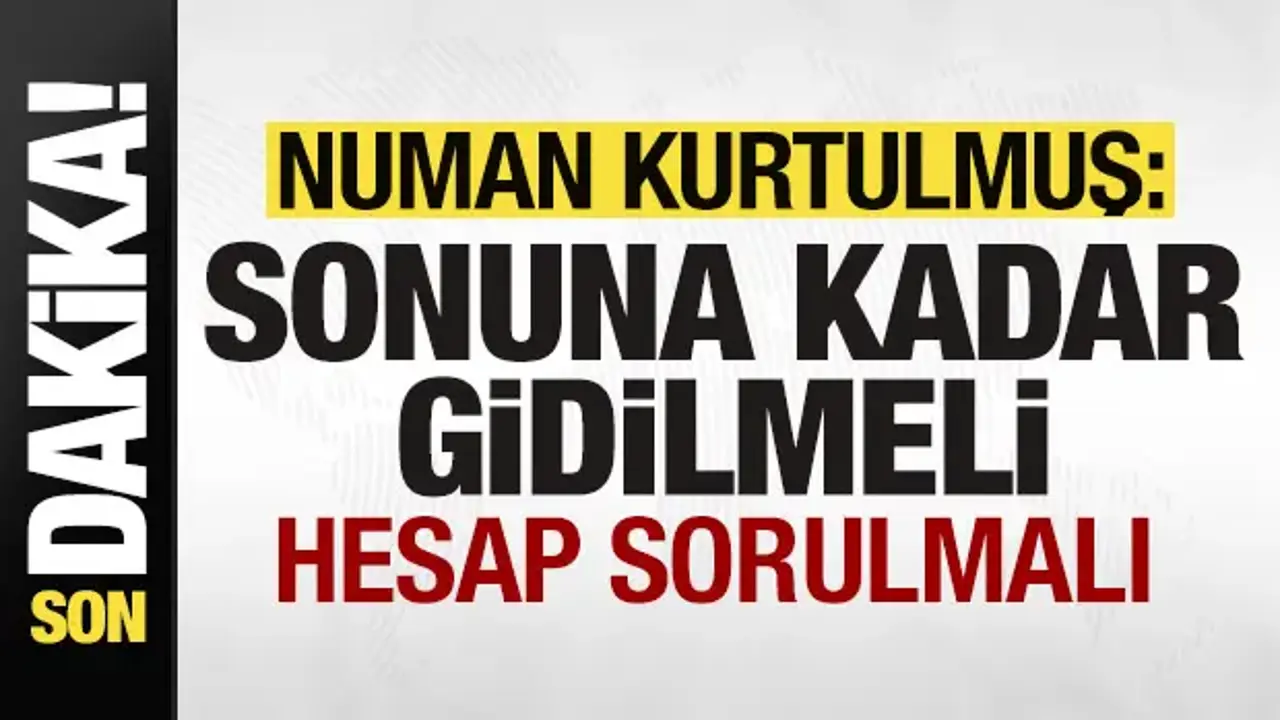Numan Kurtulmuş'tan son dakika açıklamaları