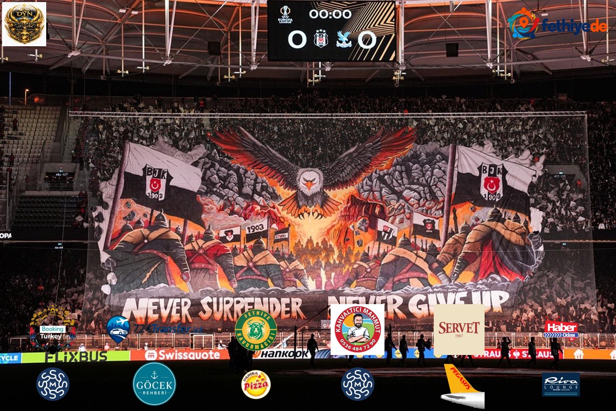Beşiktaş taraftarından görsel şölen