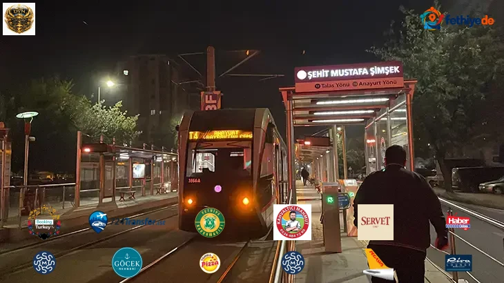 Kayseri Melikgazi'de tramvay kazası: Durağa geçmeye çalışan yayaya çarptı