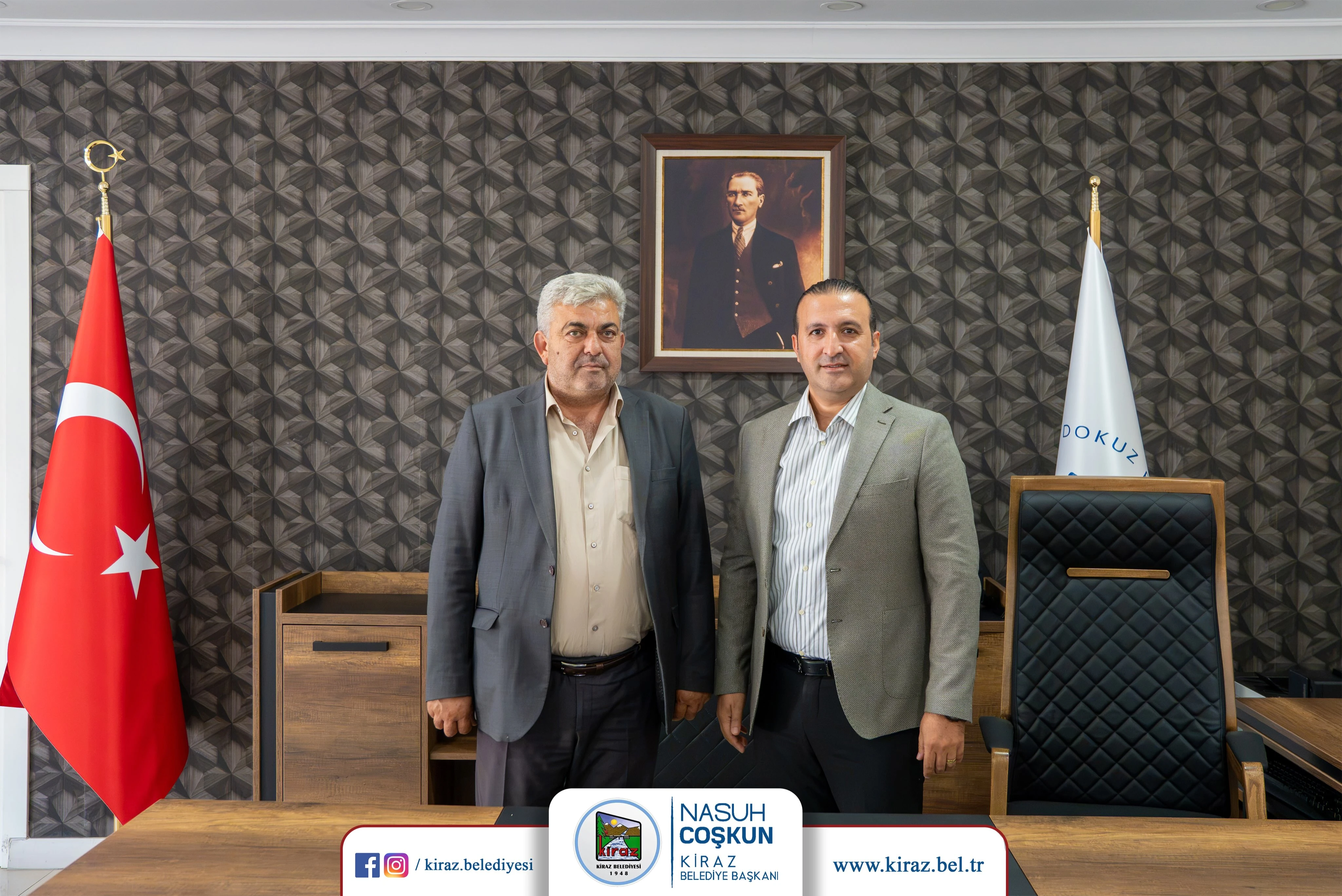 [BELEDIYE · İzmir · Kiraz] Başkan Nasuh Coşkun’dan Kiraz Meslek Yüksekokuluna Ziyaret