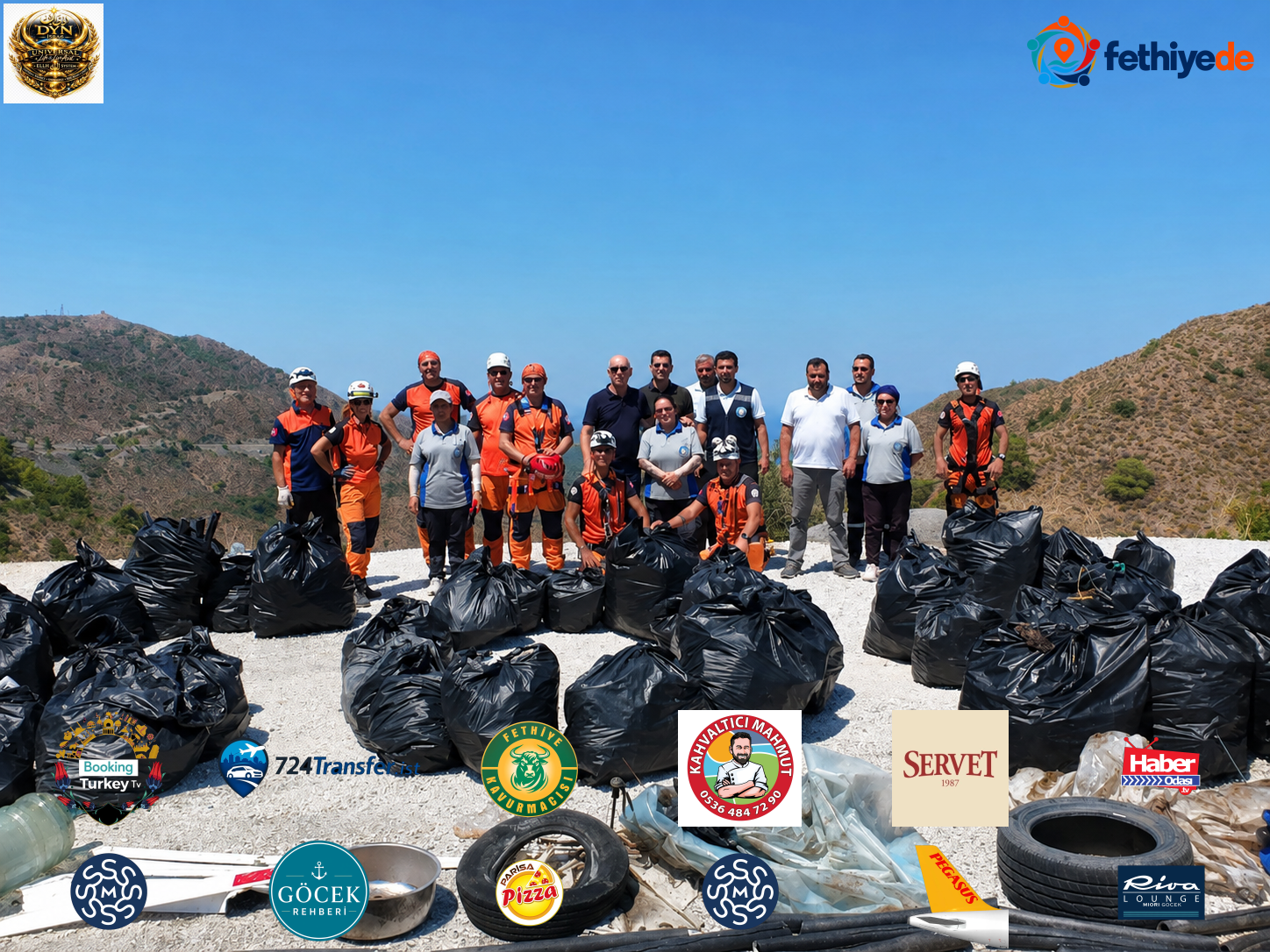 [BELEDIYE · Muğla · Datça] Sarp yamaçlardan 2 ton atık toplandı | Datça Belediyesi
