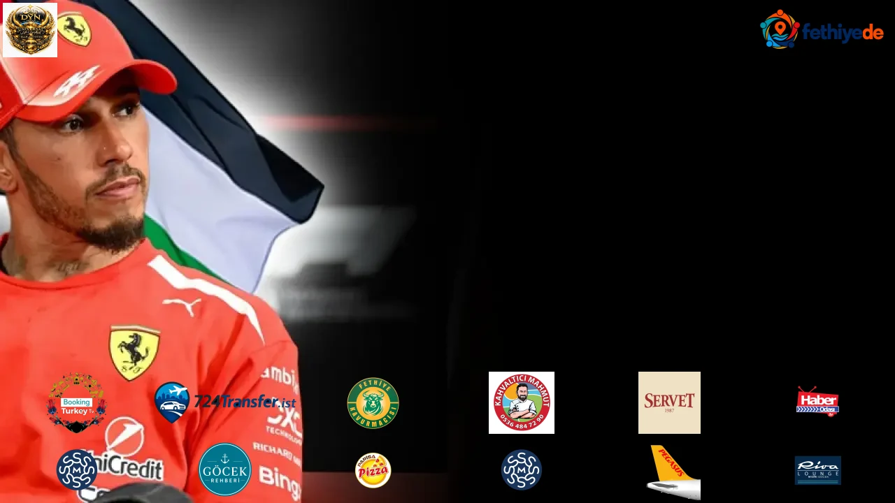 Dünyaca ünlü pilot Lewis Hamilton bir kez daha Filistin'e destek verdi!