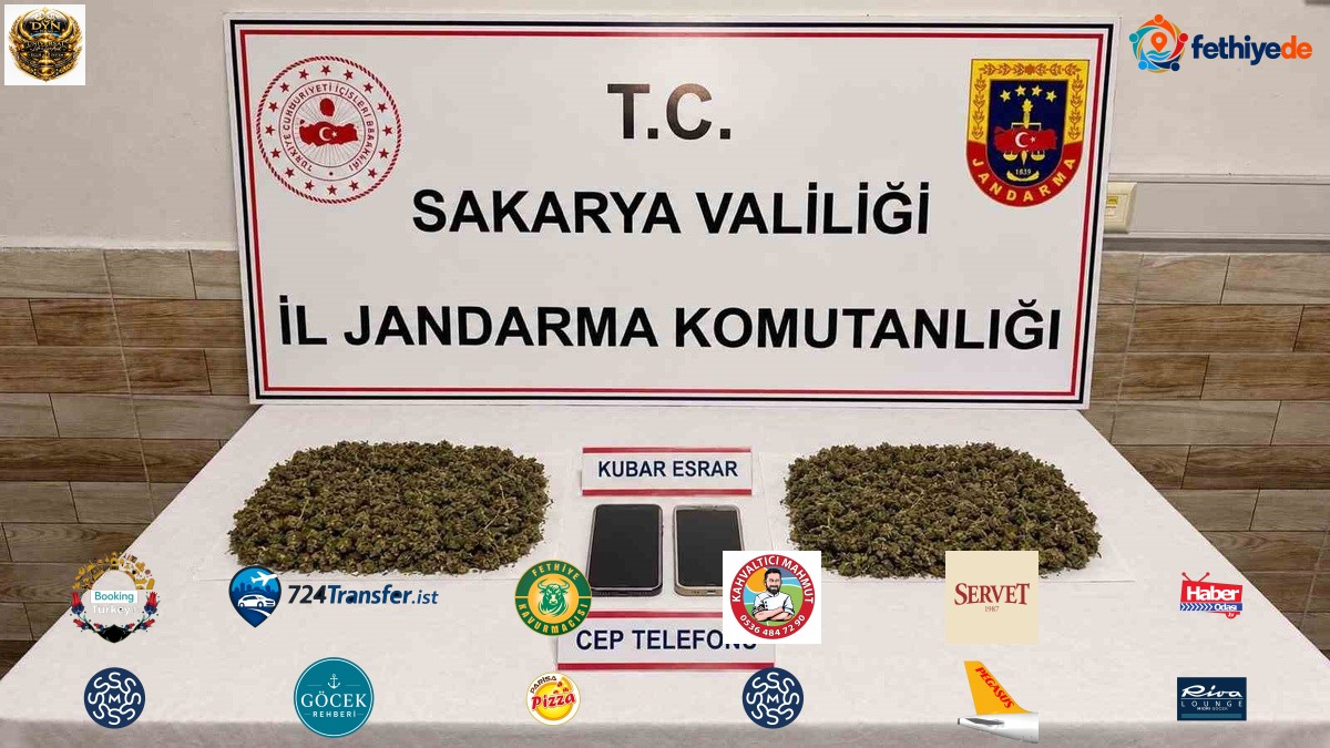 Karasu'da operasyonda 3 şüpheli tutuklandı, 1 kilo 487 gram bonzai ele geçirildi