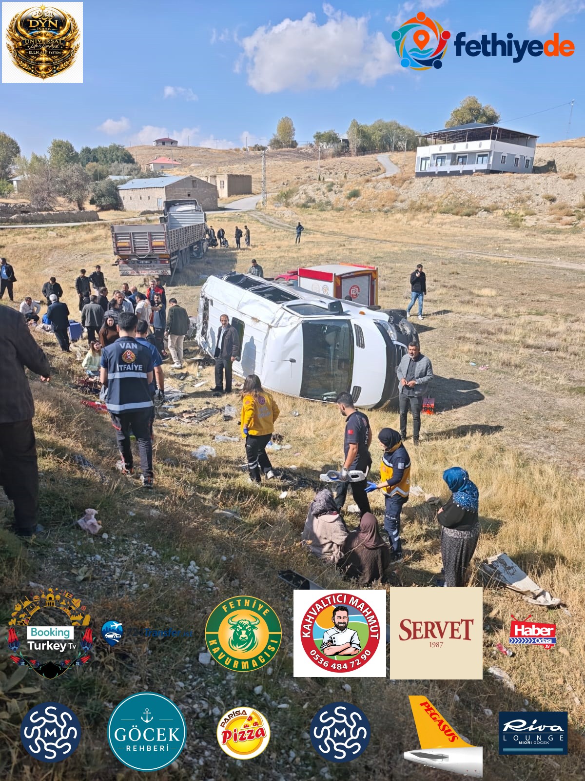 Van Gürpınar'da TIR ile yolcu minibüsü çarpıştı, 1'i ağır, 11 kişi yaralandı