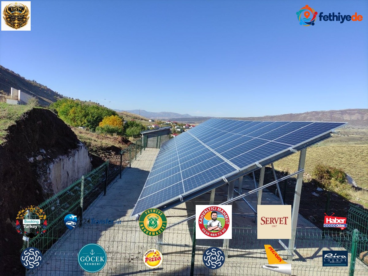 Karlıova Kıraçtepe köyünde güneş enerjisi sistemi hizmete sunuldu
